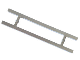 Puxador Porta Pivotante Portão Duplo Inox 304 100cm Quadrado Puxador Porta Pivotante Portão Duplo Inox 304 100cm Quadrado
