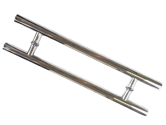 Puxador Porta Pivotante Portão Duplo Inox 304 120cm Redondo Puxador Porta Pivotante Portão Duplo Inox 304 120cm Redondo