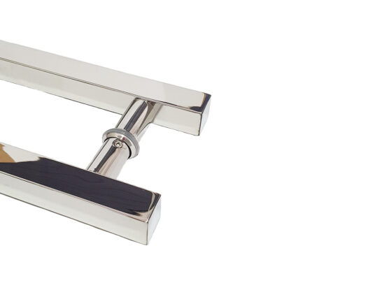 Puxador Porta Pivotante Portão Duplo Inox 304 30cm Quadrado Puxador Porta Pivotante Portão Duplo Inox 304 30cm Quadrado