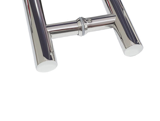 Puxador Porta Pivotante Portão Duplo Inox 304 40cm Redondo Puxador Porta Pivotante Portão Duplo Inox 304 40cm Redondo