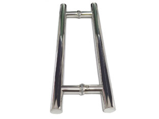 Puxador Porta Pivotante Portão Duplo Inox 304 40cm Redondo Puxador Porta Pivotante Portão Duplo Inox 304 40cm Redondo