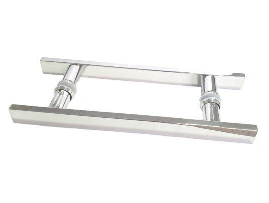 Puxador Porta Pivotante Portão Duplo Inox 304 40cm Chato Puxador Porta Pivotante Portão Duplo Inox 304 40cm Chato