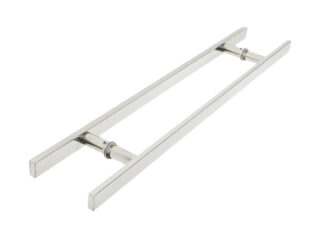 Puxador Porta Pivotante Portão Duplo Inox 304 80cm Chato Puxador Porta Pivotante Portão Duplo Inox 304 80cm Chato