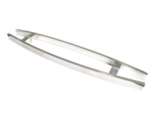 Puxador Porta Pivotante Portão Duplo Inox 304 80cm Chato Curvo Puxador Porta Pivotante Portão Duplo Inox 304 80cm Chato Curvo