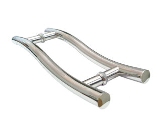 Puxador Porta Pivotante Portão Duplo Inox 304 80cm S Puxador Porta Pivotante Portão Duplo Inox 304 80cm S