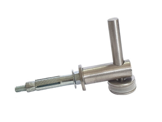 Conector Para Vidro Aço Inox 304 90º Vidro Alvenaria Conector Para Vidro Aço Inox 304 90º Vidro Alvenaria