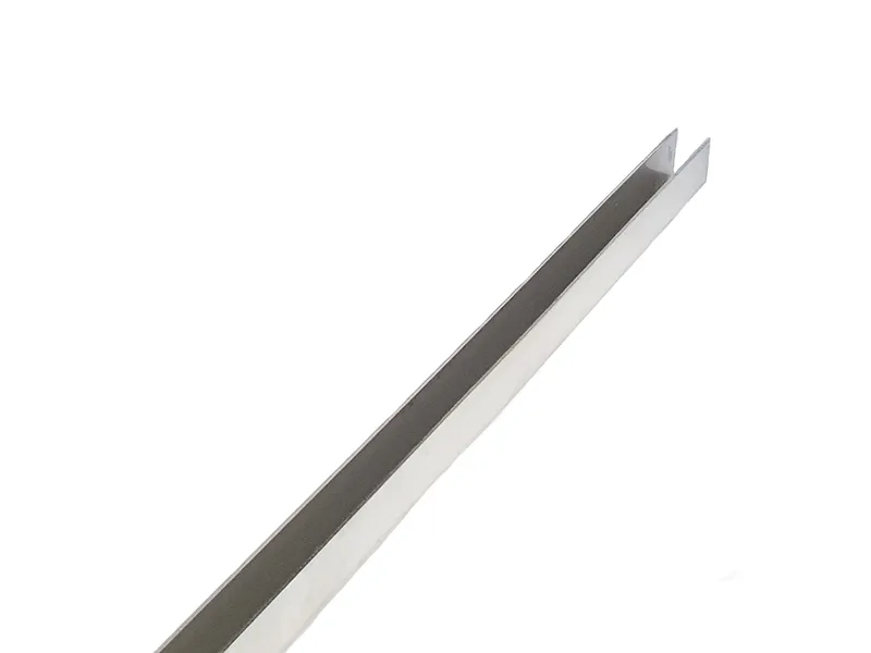 Perfil U inox 8mm